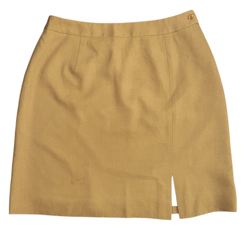 NWT Jones New York 100% Pure Wool Lined Honey Mini Skirt Women's 12